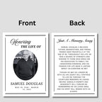 Funeral Prayer Card Canva Editable Template, In Loving Memory Template, Memorial Prayer Card, Printable Funeral Remembrance Card - Editable Memorial Canva Template