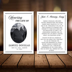 Funeral Prayer Card Canva Editable Template, In Loving Memory Template, Memorial Prayer Card, Printable Funeral Remembrance Card - Editable Memorial Canva Template