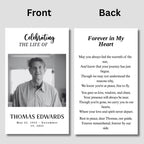 In Loving Memory Funeral Prayer Card Editable Template, In Loving Memory Template, Memorial Prayer Card, Printable Funeral Remembrance Card - Editable Memorial Canva Template