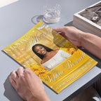 08 Pages Yellow Heaven Gate Funeral Program Template, Bi-Fold Funeral Program, In Loving Memory, Obituary Celebration Of Life Program - Editable Memorial Canva Template