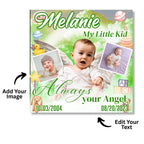 10 Memorial Pillow Sublimation Canva Editable Template, My Little Kid Pillow Template, In Loving Memory, Obituary Celebration Of Life - Editable Memorial Canva Template