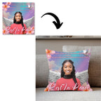 10 Memorial Pillow Sublimation Canva Editable Template, Forever In Our Heart Template, In Loving Memory, Always In Our Heart Pillow Design - Editable Memorial Canva Template