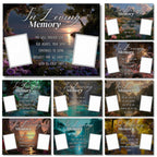 10 In Loving Memory Slate Canva Editable Templates, In Loving Memory Templates, Memorial Templates for Sublimation Slates, Digital Download - Editable Memorial Canva Template