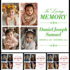10 In Loving Memory Set Editable Canva Template, Memorial Set Template, Celebration of Life Design, In Loving Memory Digital Download - Editable Memorial Canva Template