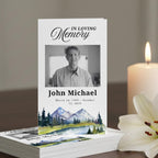 In Loving Memory Funeral Prayer Card Editable Template, Celebration of Life Template, Memorial Prayer Card, Printable Funeral Remembrance - Editable Memorial Canva Template