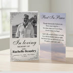 In Loving Memory Funeral Prayer Card Editable Template, Celebration of Life Template, Memorial Prayer Card, Printable Funeral Remembrance - Editable Memorial Canva Template