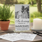In Loving Memory Funeral Prayer Card Editable Template, Celebration of Life Template, Memorial Prayer Card, Printable Funeral Remembrance - Editable Memorial Canva Template