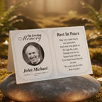In Loving Memory Funeral Prayer Card Editable Template, Celebration of Life Template, Memorial Prayer Card, Printable Funeral Remembrance - Editable Memorial Canva Template