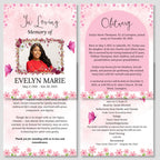 Funeral Invitation Card Canva Editable Template, In Loving Memory Template, Memorial Prayer Card, Printable Funeral Remembrance Card - Editable Memorial Canva Template