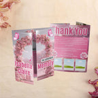 Angel Wings Pink Gatefold Funeral Program, In Loving Memory Template, Memorial Gatefold Program, Celebration of Life Funeral Brochure - Editable Memorial Canva Template
