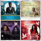 07 In Loving Memory Flyer Canva Editable Template, Memorial Remembrance Flyer, Rest In Peace, Forever In Our Memories, Digital Download - Editable Memorial Canva Template