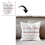 10 Memorial Pillow Sublimation Canva Editable Templates, When The Day Is Hard Templates, In Loving Memory, Always In Our Heart Pillow Design - Editable Memorial Canva Template