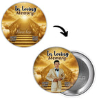 10 In Loving Memory Pin Button Canva Editable Templates, Memorial Pin Button Canva Designs, Funeral Pin Button Template, Digital Download - Editable Memorial Canva Template