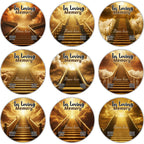 10 In Loving Memory Pin Button Canva Editable Templates, Memorial Pin Button Canva Designs, Funeral Pin Button Template, Digital Download - Editable Memorial Canva Template
