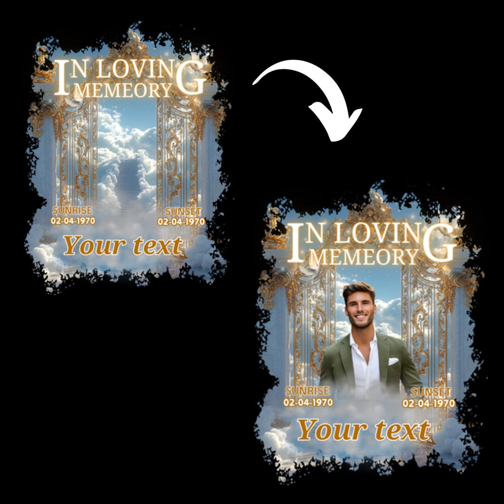 25 In Loving Memory T Shirt Canva Editable Templates, In Loving Memory Templates, Memorial Canva Template, Funeral & Celebration of Life - Editable Memorial Canva Template