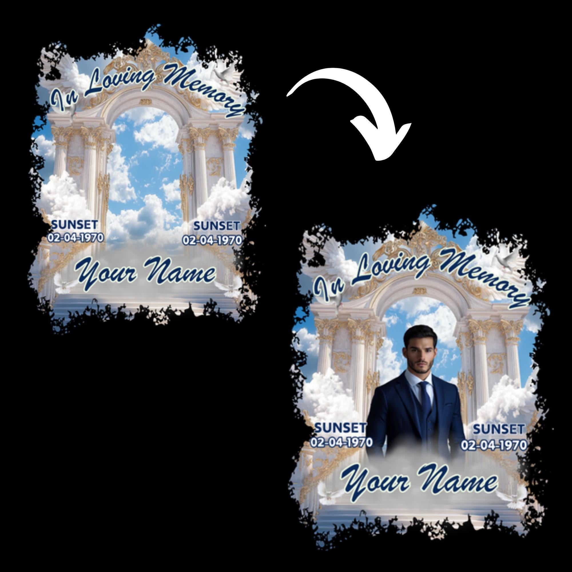 25 In Loving Memory T Shirt Canva Editable Templates, In Loving Memory Templates, Memorial Canva Template, Funeral & Celebration of Life - Editable Memorial Canva Template