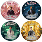 25 In Loving Memory Pin Button Canva Editable Templates, In Loving Memory Templates, Memorial Canva Template, Funeral & Celebration of Life - Editable Memorial Canva Template
