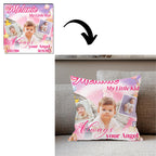 10 Memorial Pillow Sublimation Canva Editable Template, My Little Kid Pillow Template, In Loving Memory, Obituary Celebration Of Life - Editable Memorial Canva Template
