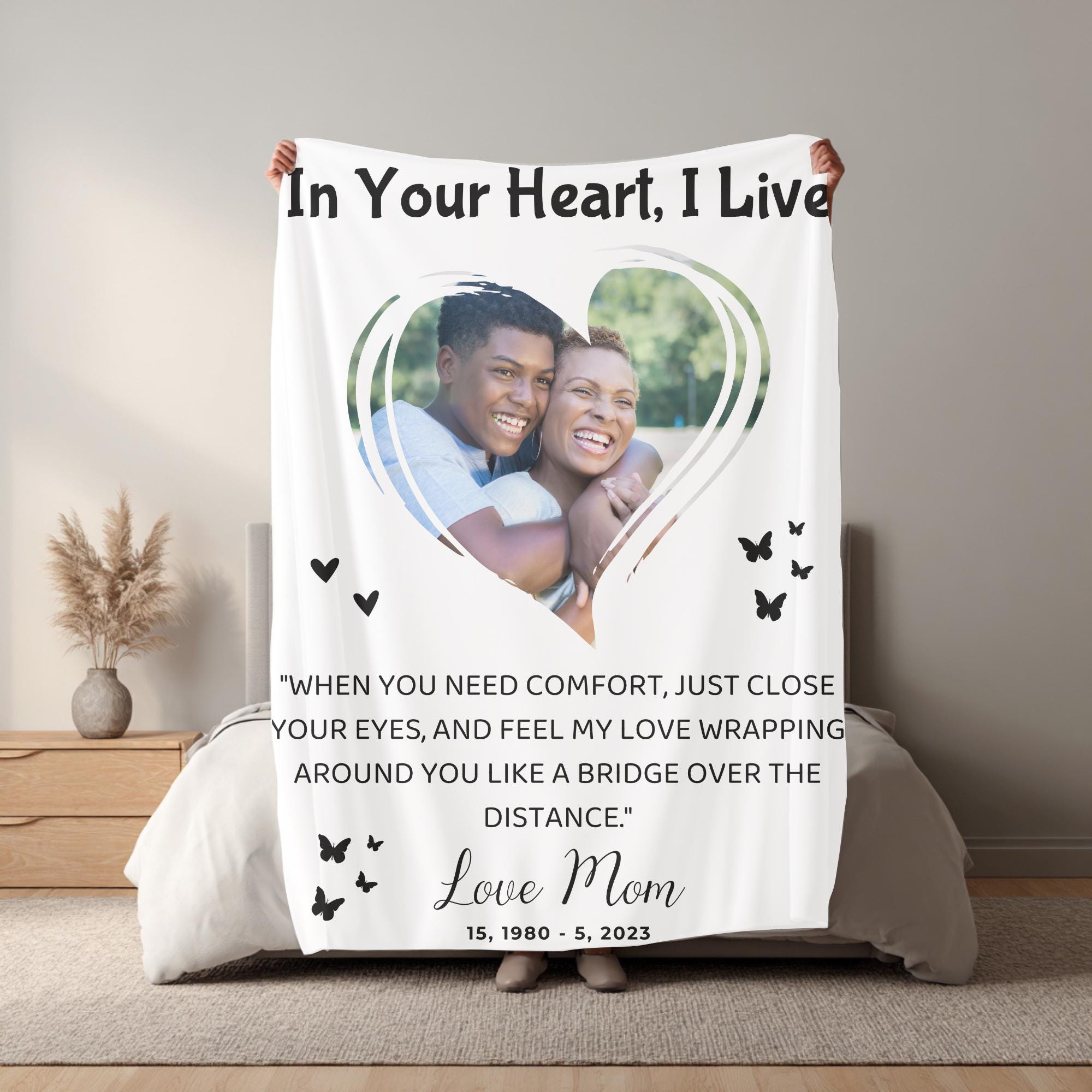 10 In Loving Memory Photo Blanket Canva Editable Templates, In Loving Memory Templates, Memorial Photo Blanket Template, Digital Download - Editable Memorial Canva Template