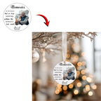 10 In Loving Memory Ornament Editable Template, Round Memorial in Heaven, Memorial Ornaments Template, In Loving Memory Heaven Ornament - Editable Memorial Canva Template