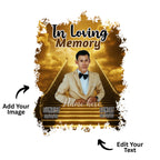 10 Golden Memorial T Shirt Canva Editable Templates, In Loving Memory Editable Templates, Memorial Canva T Shirt Template, Digital Download - Editable Memorial Canva Template