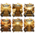 10 Golden Memorial T Shirt Canva Editable Templates, In Loving Memory Editable Templates, Memorial Canva T Shirt Template, Digital Download - Editable Memorial Canva Template