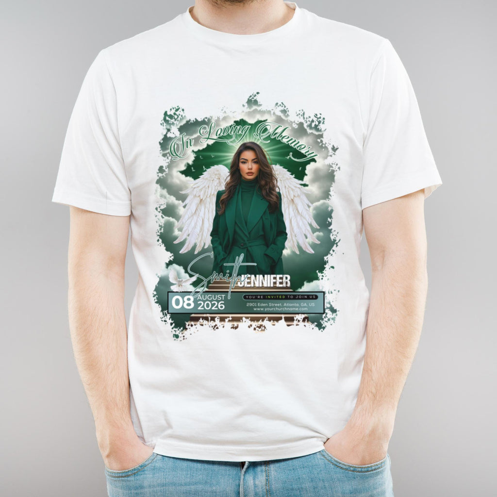 18 In Loving Memory T Shirt Canva Editable Templates, Forever In Our Heart Templates, Memorial Canva Template, Funeral & Celebration of Life - Editable Memorial Canva Template