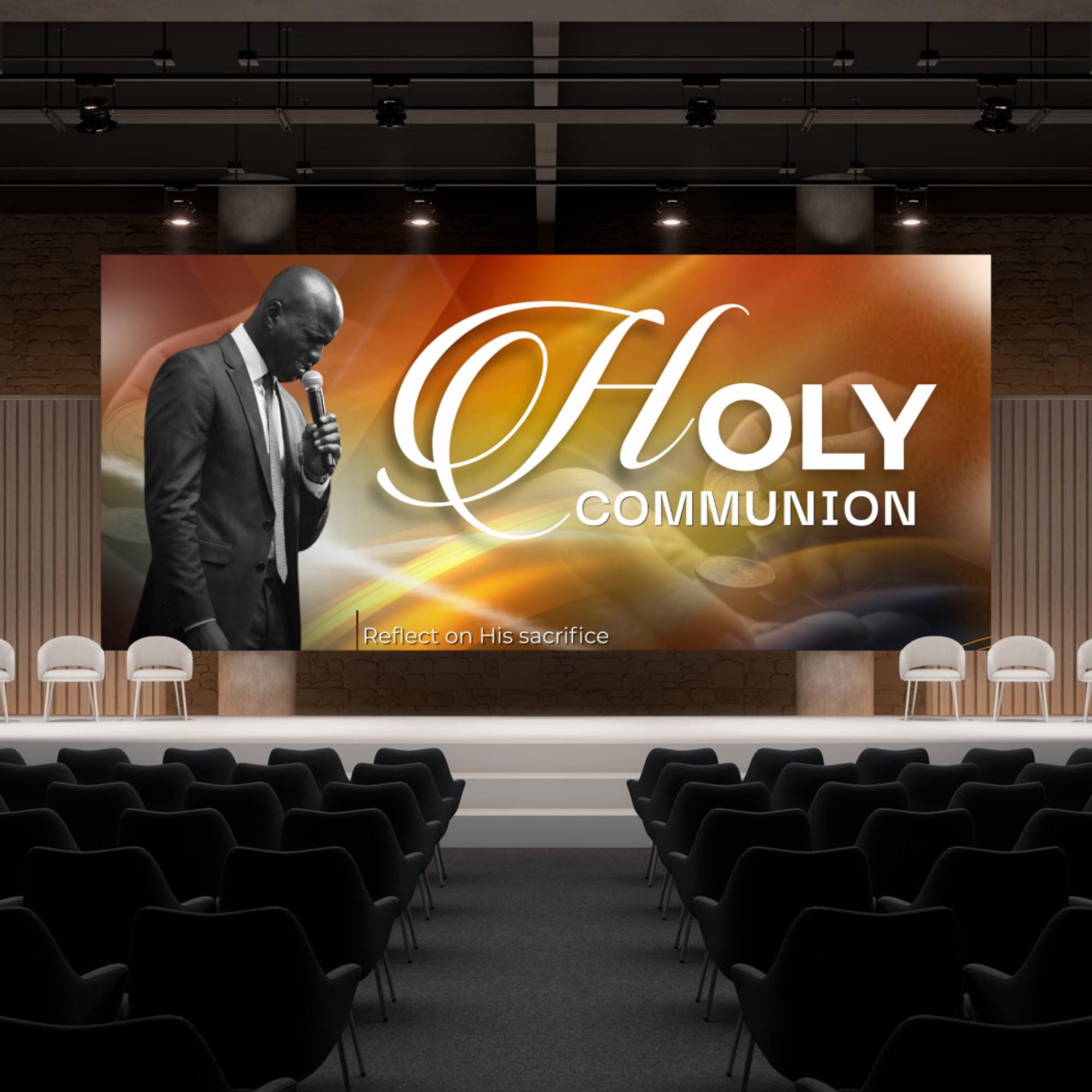12 Church Announcement Slides Canva Editable Template, Pre Service Slides Modern Gradients Template, Church Welcome Livestream Presentation - Editable Memorial Canva Template