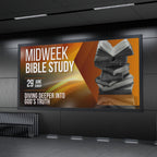 12 Church Announcement Slides Canva Editable Template, Pre Service Slides Modern Gradients Template, Church Welcome Livestream Presentation - Editable Memorial Canva Template