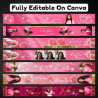 26 In Loving Memory Ribbon Canva Editable Template, Memorial Ribbon Templates, Rest in Piece Ribbon Design, Funeral Memorial Template - Editable Memorial Canva Template