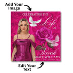 11 In Loving Memory Flyer Canva Editable Template, Memorial Remembrance Flyer, Rest In Peace, Forever In Our Memories, Digital Download - Editable Memorial Canva Template