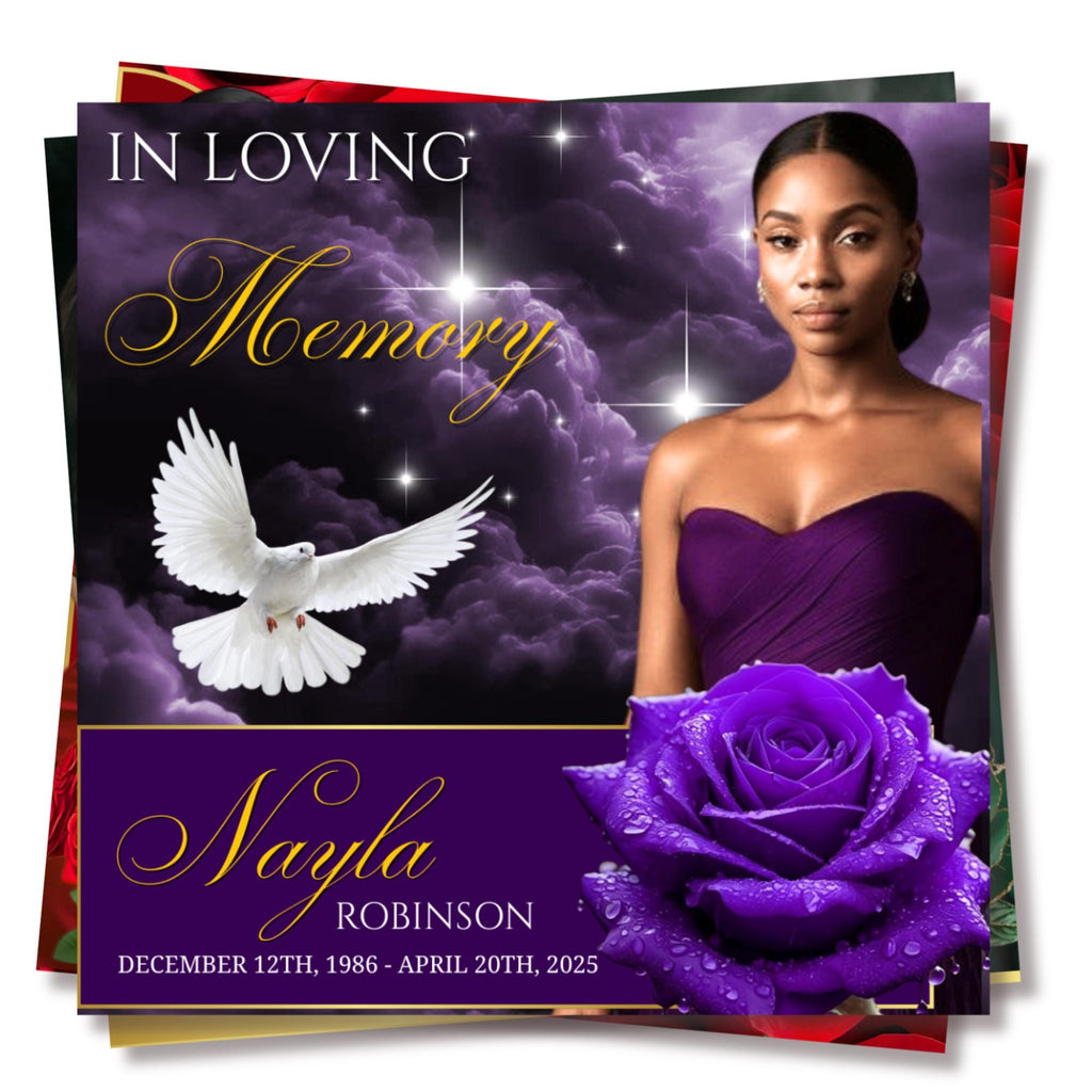 11 In Loving Memory Flyer Canva Editable Template, Memorial Remembrance Flyer, Rest In Peace, Forever In Our Memories, Digital Download - Editable Memorial Canva Template