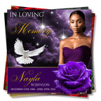 11 In Loving Memory Flyer Canva Editable Template, Memorial Remembrance Flyer, Rest In Peace, Forever In Our Memories, Digital Download - Editable Memorial Canva Template