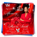 25 In Loving Memory Flyer Canva Editable Template, Memorial Remembrance Flyer, Rest In Peace, Forever In Our Memories, Digital Download - Editable Memorial Canva Template