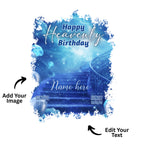 10 Happy Heavenly Birthday T Shirt Canva Editable Templates, In Loving Memory Template, Memorial T Shirt, Funeral & Celebration of Life - Editable Memorial Canva Template