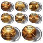 10 In Loving Memory Pin Button Canva Editable Templates, Memorial Pin Button Canva Designs, Funeral Pin Button Template, Digital Download - Editable Memorial Canva Template