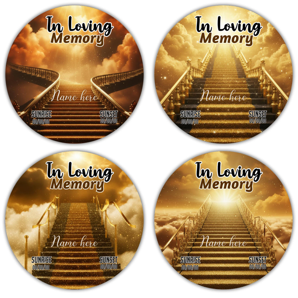 10 In Loving Memory Pin Button Canva Editable Templates, Memorial Pin Button Canva Designs, Funeral Pin Button Template, Digital Download - Editable Memorial Canva Template