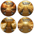 10 In Loving Memory Pin Button Canva Editable Templates, Memorial Pin Button Canva Designs, Funeral Pin Button Template, Digital Download - Editable Memorial Canva Template