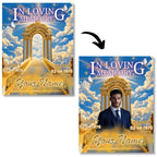 100 In Loving Memory Canva Editable Templates, Memorial Pin Canva Templates, Rest In Peace, Forever In Our Heart Templates, Digital Download - Editable Memorial Canva Template