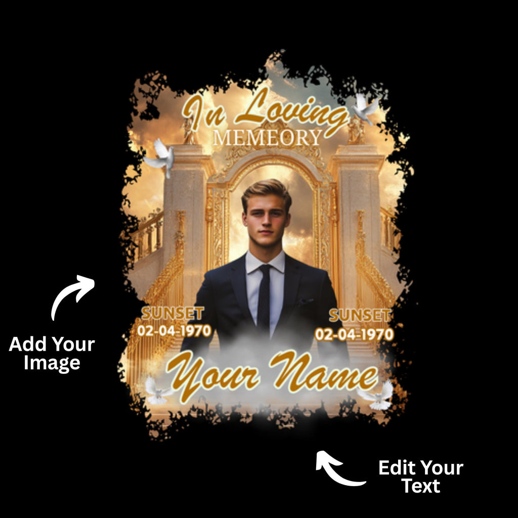 25 In Loving Memory T Shirt Canva Editable Templates, In Loving Memory Templates, Memorial Canva Template, Funeral & Celebration of Life - Editable Memorial Canva Template