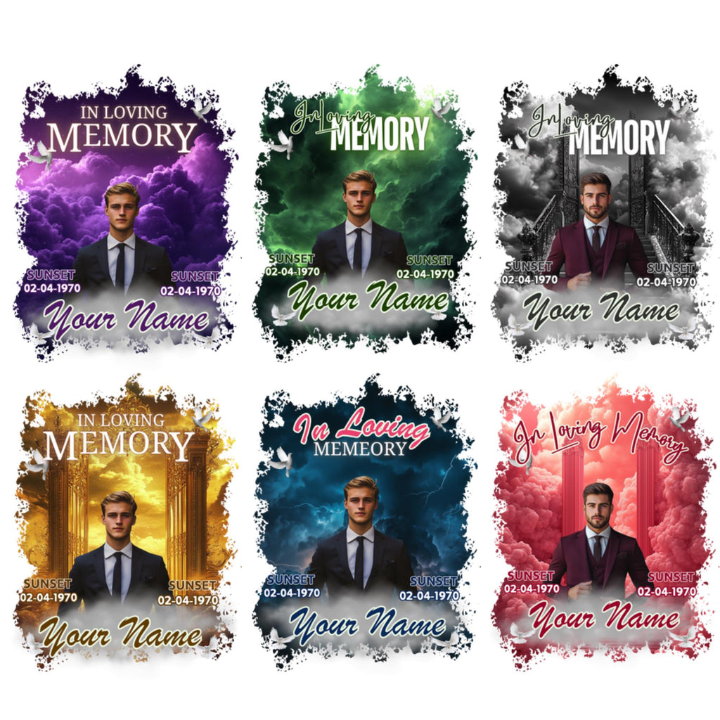 25 In Loving Memory T Shirt Canva Editable Templates, In Loving Memory Templates, Memorial Canva Template, Funeral & Celebration of Life - Editable Memorial Canva Template