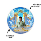 25 In Loving Memory Pin Button Canva Editable Templates, In Loving Memory Templates, Memorial Canva Template, Funeral & Celebration of Life - Editable Memorial Canva Template
