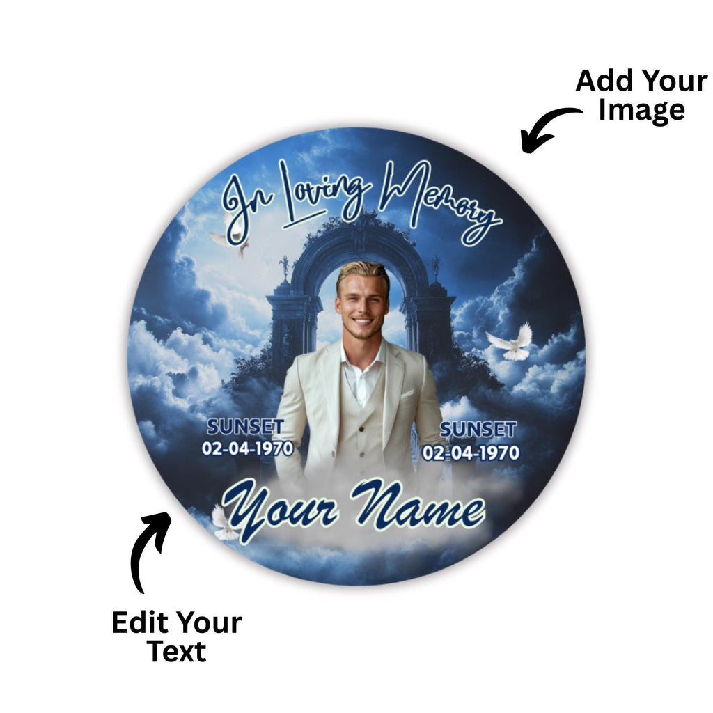 25 In Loving Memory Pin Button Canva Editable Templates, In Loving Memory Templates, Memorial Canva Template, Funeral & Celebration of Life - Editable Memorial Canva Template