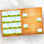 08 Pages Orange Butterfly Funeral Program Template, Bi-Fold Funeral Program, Obituary Celebration Of Life Program, Digital Download - Editable Memorial Canva Template