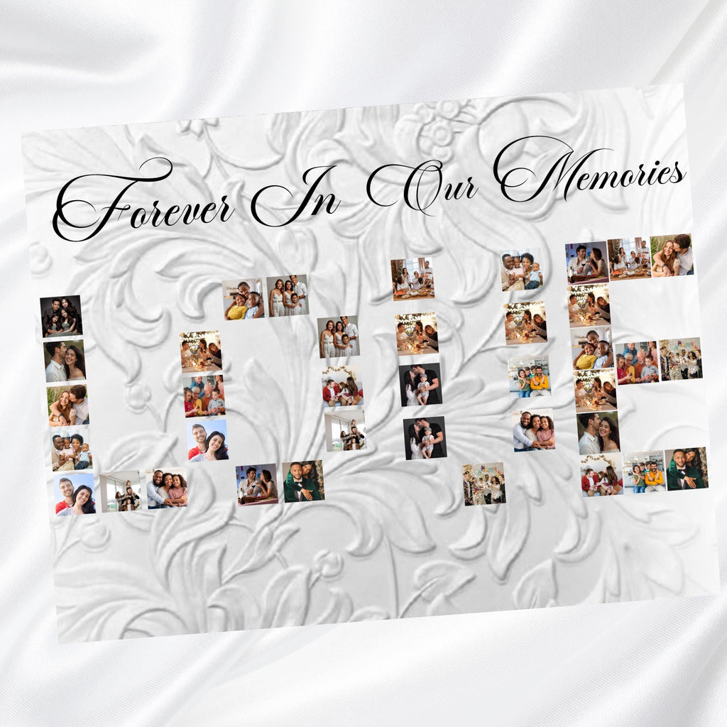 08 Pages Cream White Funeral Program Template, Memorial Editable Bifold 11x8.5” Design, Obituary Celebration Of Life, Digital Download - Editable Memorial Canva Template