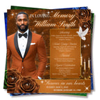 06 In Loving Memory Flyer Canva Editable Template, Memorial Remembrance Flyer, Rest In Peace, Forever In Our Memories, Digital Download - Editable Memorial Canva Template