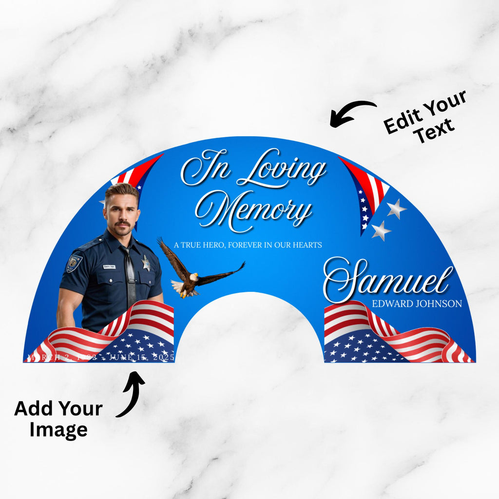11 In Loving Memory Clack Fan Canva Editable Templates, In Loving Memory Templates, Memorial Canva Template, Funeral Memorial Clack Fan - Editable Memorial Canva Template