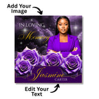 25 In Loving Memory Flyer Canva Editable Template, Memorial Remembrance Flyer, Rest In Peace, Forever In Our Memories, Digital Download - Editable Memorial Canva Template