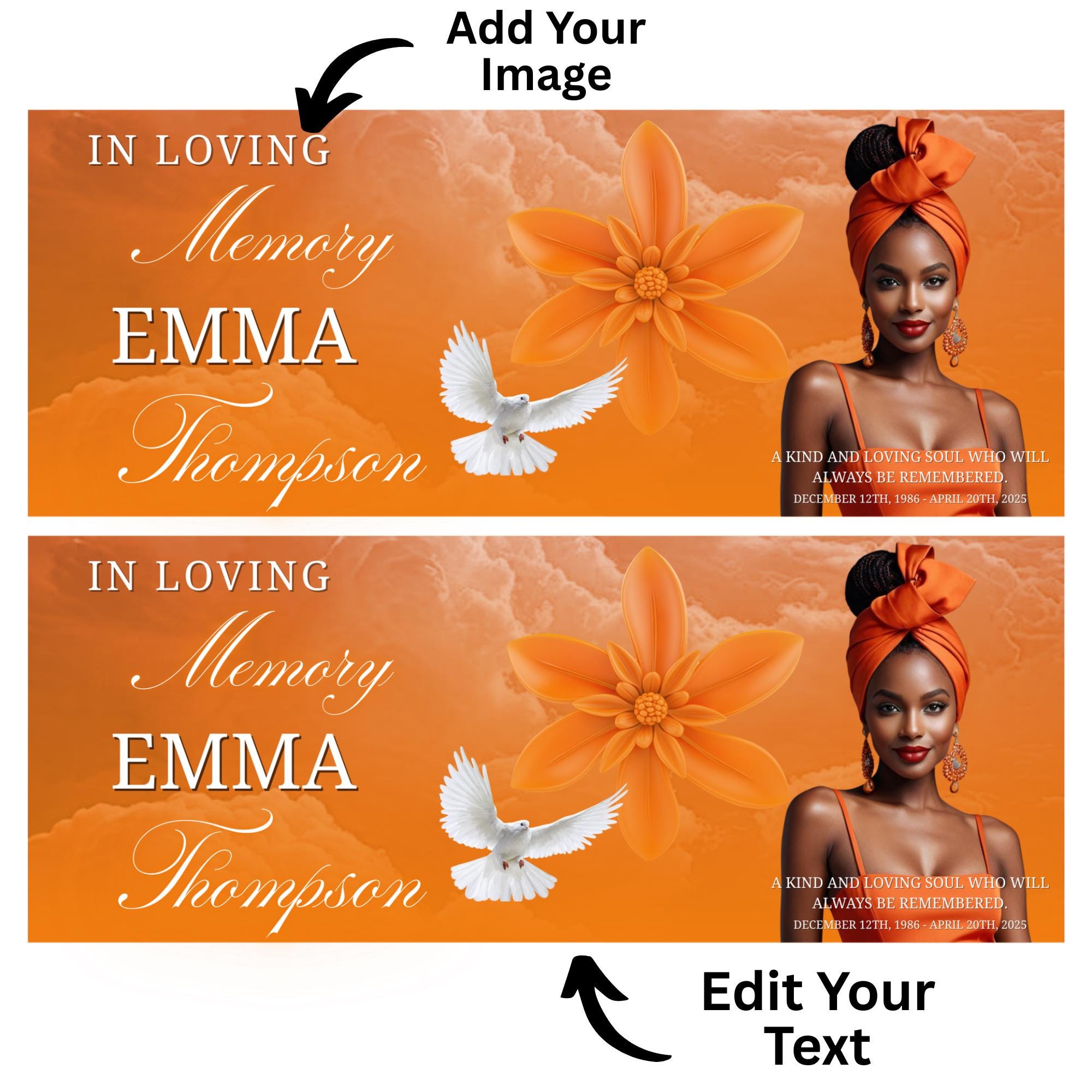 11 In Loving Memory Bench Canva Editable Templates, In Loving Memory Banch Templates, Memorial Bench Template, Funeral & Celebration of Life - Editable Memorial Canva Template