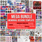 In Loving Memory Mega Bundle Canva Editable Templates, In Loving Memory Templates, Memorial Canva Editable Templates, Digital Download - Editable Memorial Canva Template